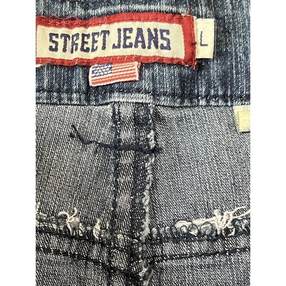 Street Jeans Girls Blue Jean Skirt Large Bling Pockets Stretch 28 x 13.5 USA - Picture 5 of 11